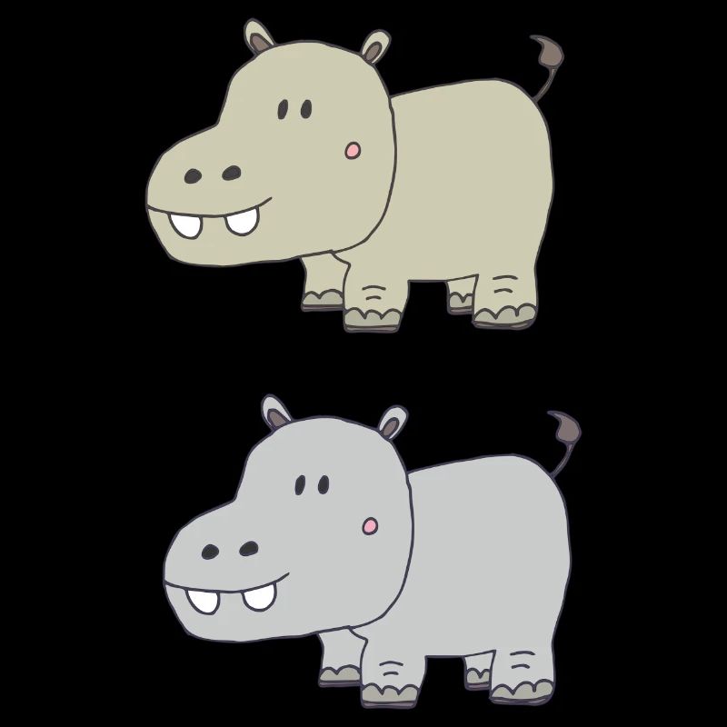 Hippopotames double