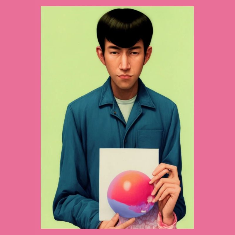 Bubble Gum Art Image - Selfie Artwork on LSD