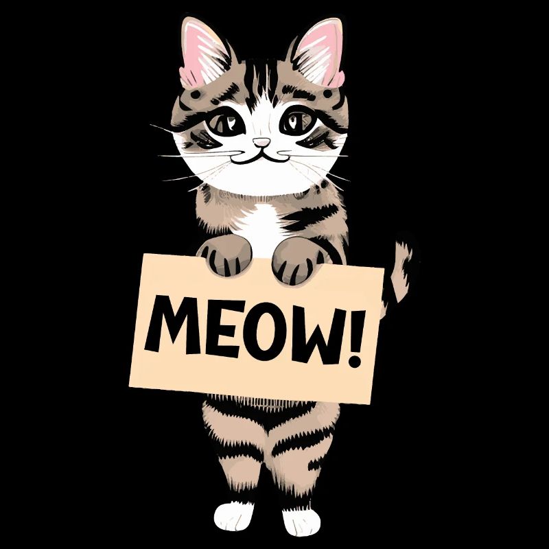 Meow - Funny sarcastic cat design