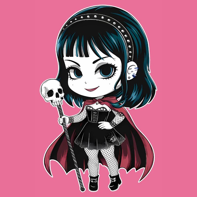 Chibi Gothic-Mädchen