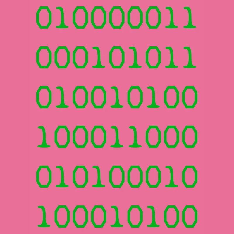 Green binary code web developer funny humor