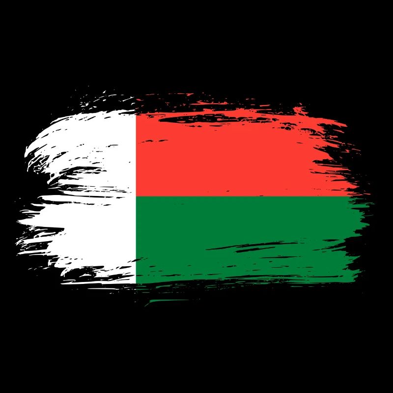Bannière du drapeau de Madagascar