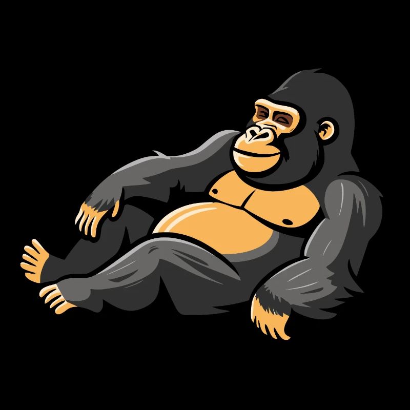 Cooler Gorilla Comic Stil