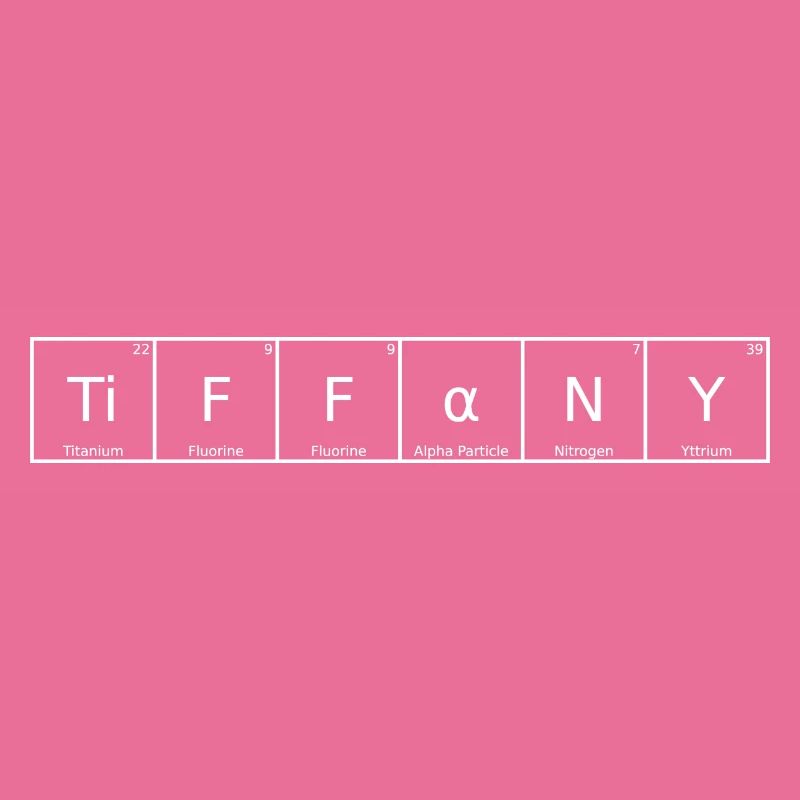 Tiffany Name First Name Chemistry Periodic Table Element
