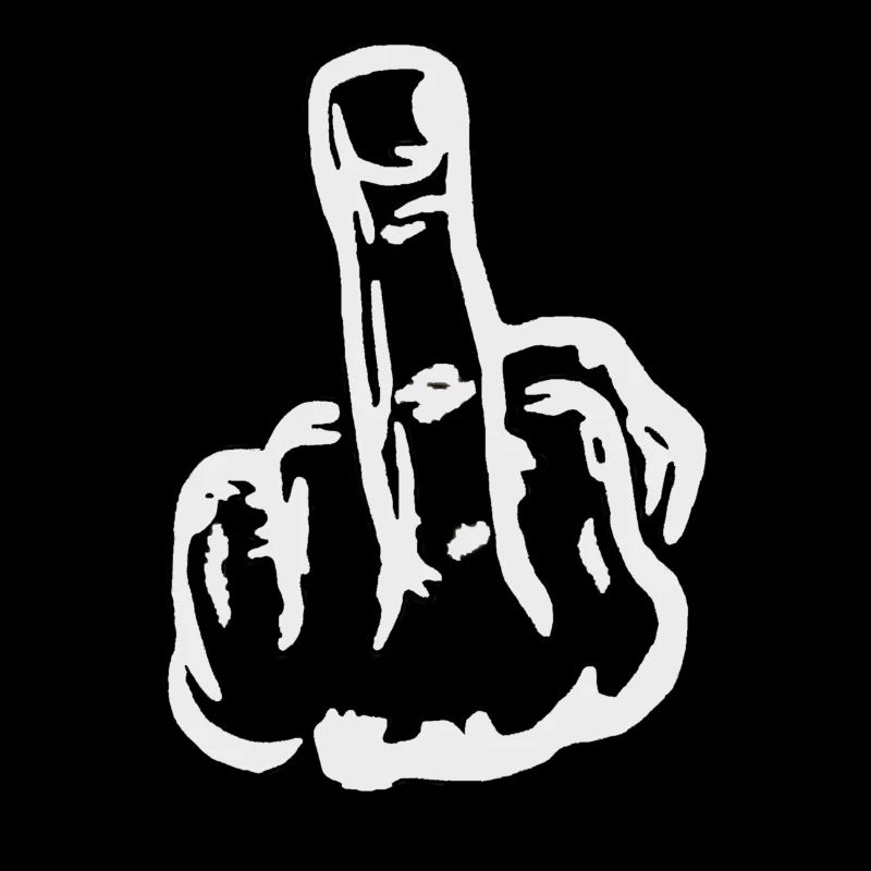 Mittelfinger provokant Geschenk Idee lustig