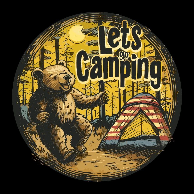 Lets Go Camping Bear