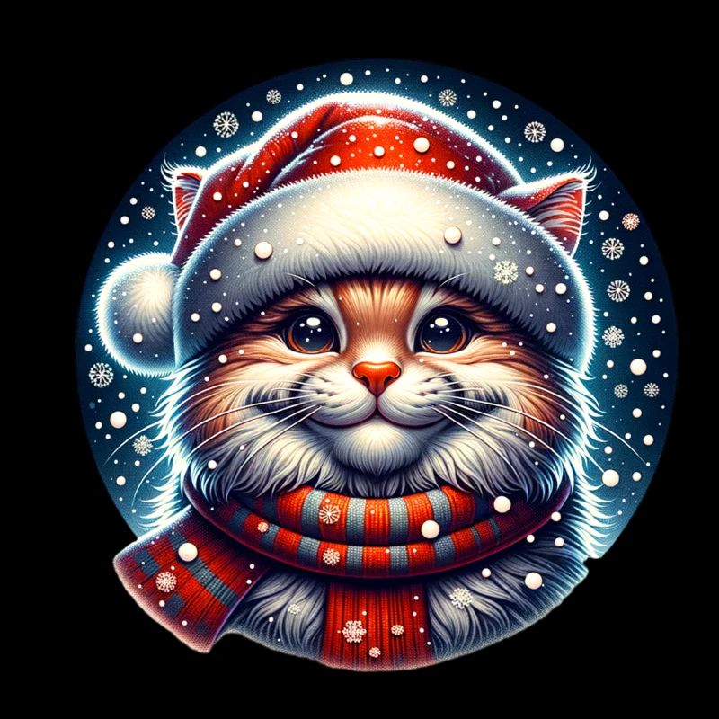 Chat Noël Bonheur