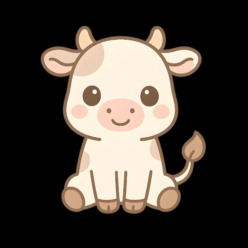 Mignon bébé vache