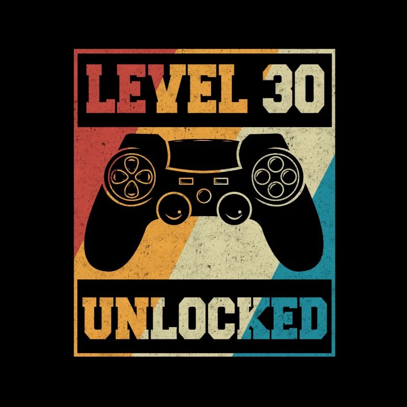 Level 30 Complete 30. Geburtstag Gamer Geschenk