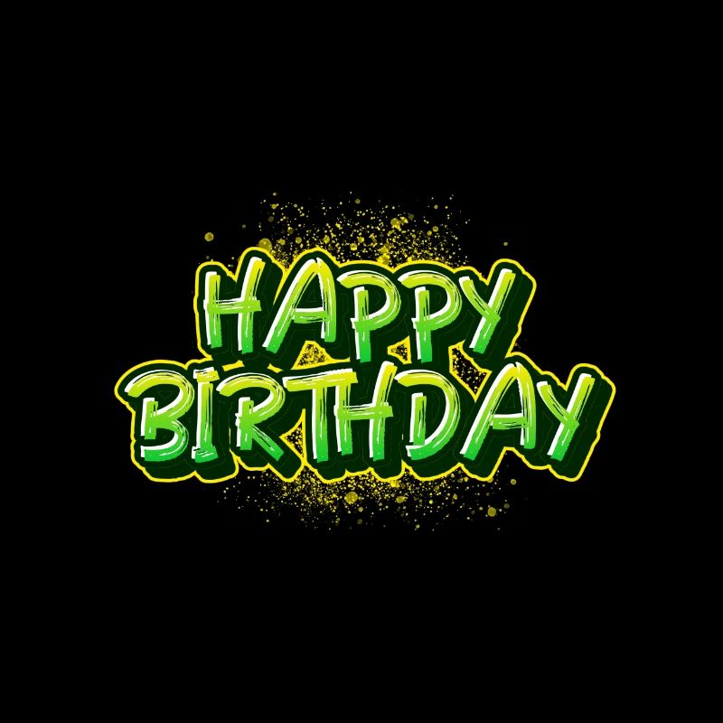 Happy Birthday Graffiti Lettering