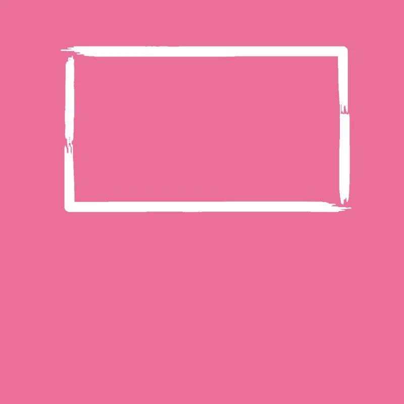 Brush Strokes Rectangular Frame Decoration