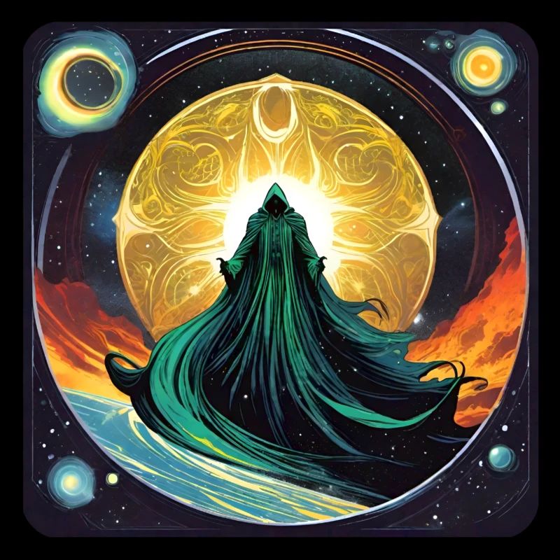Mystischer Gott im Universum