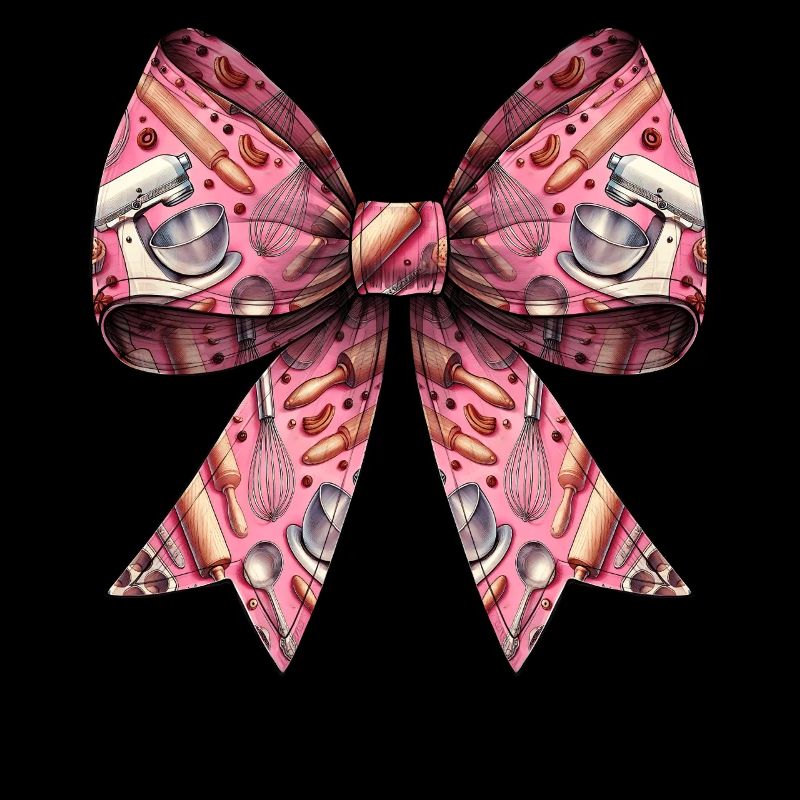 Coquette Bow Baking Baker Pattern Mom Mothers