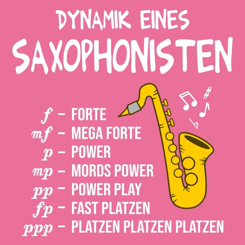 Saxophon Dynamik eines Saxophonisten Blasmusik