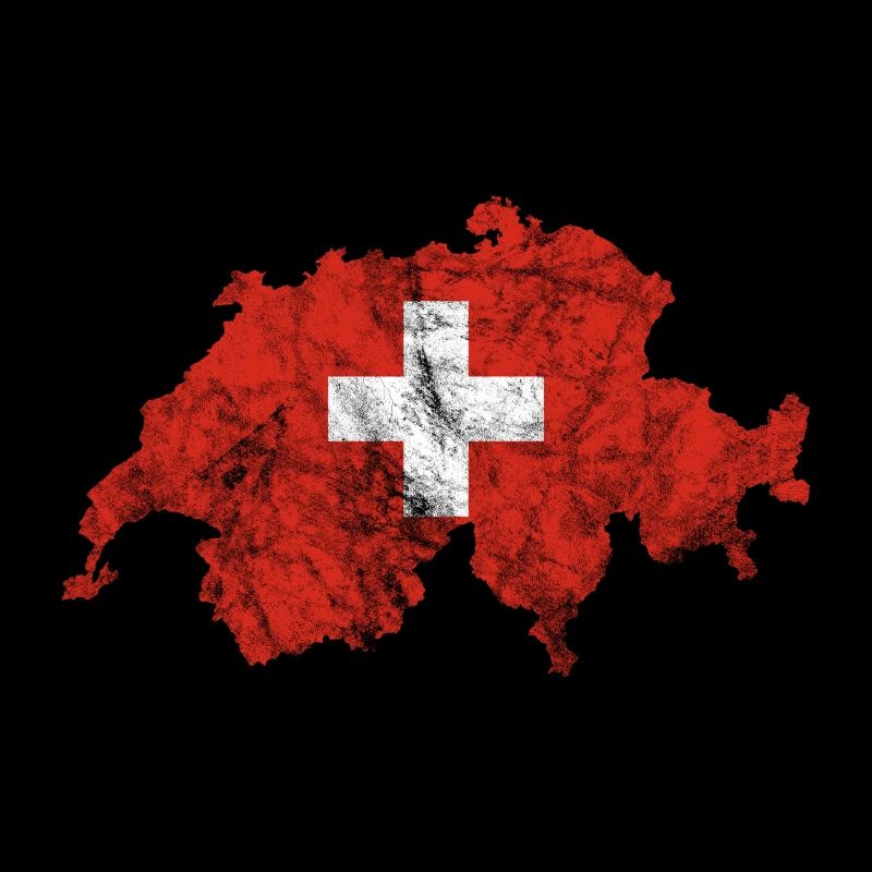 Drapeau suisse vacances au ski Alpes