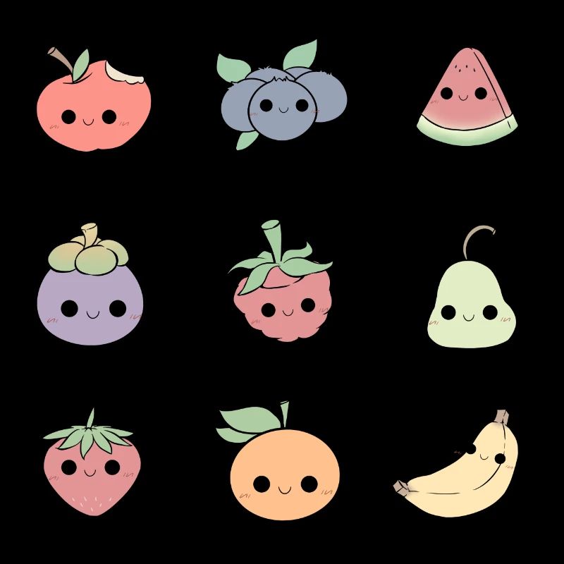 WOMEN'S BERRY MUCH 'NINE FRUIT' PATTERN