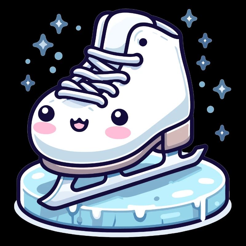 Patinage sur glace Kawaii