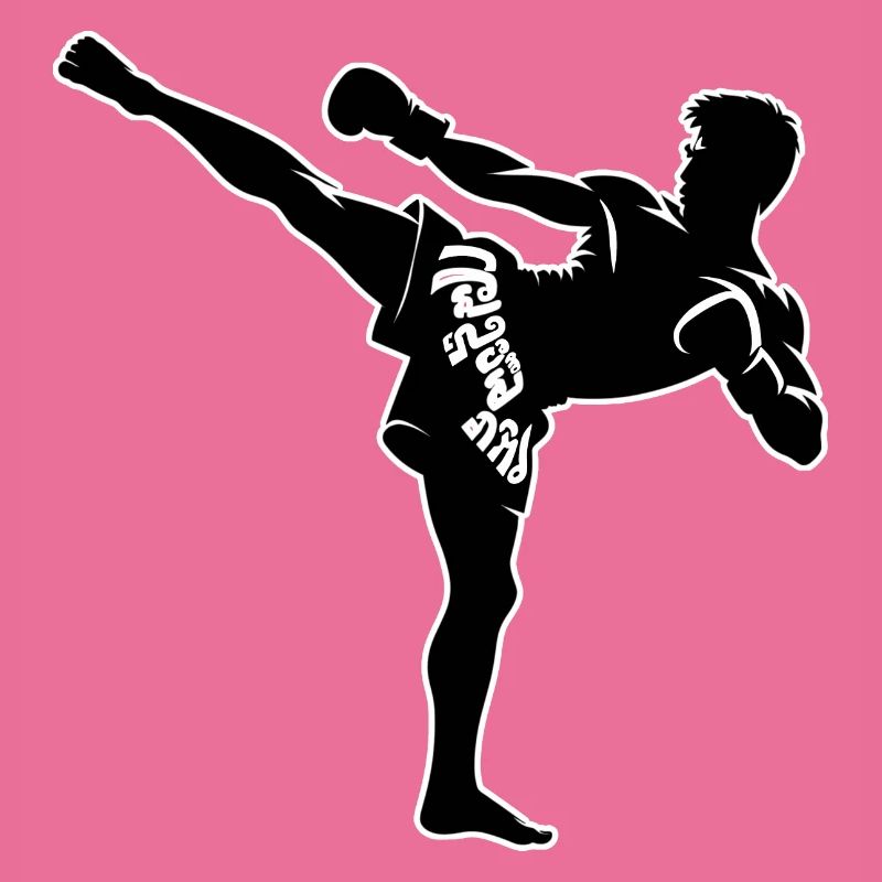 Conception de combattant Muay Thai