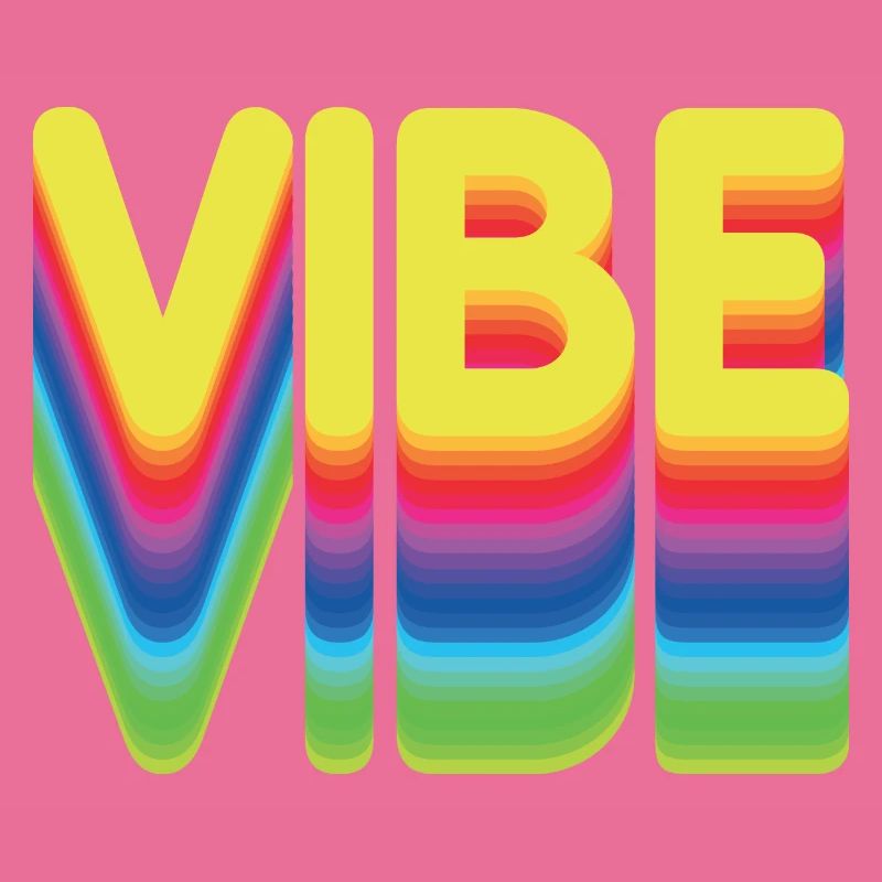 Nur gute Vibes - retro style