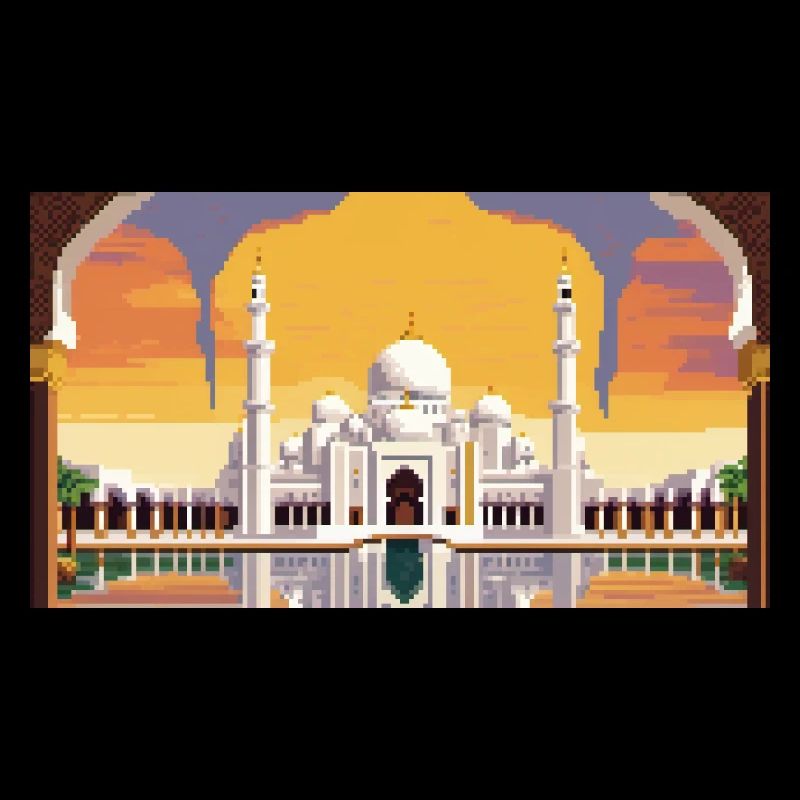 Scheich-Zayid-Moschee, Abu Dhabi, Vereinigte Arabische Emirate, Pixel A