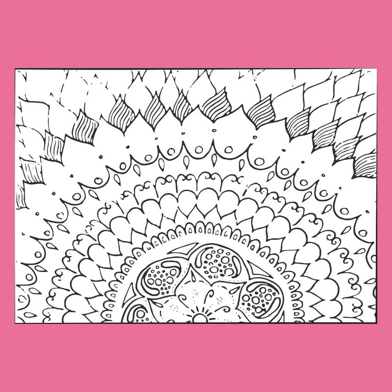 Mandala in the frame