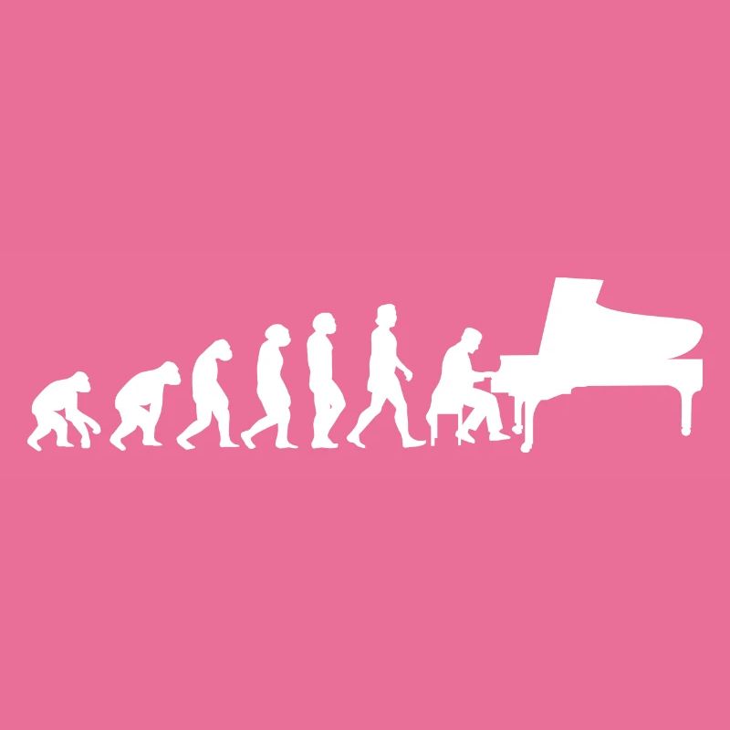 Piano White Evolution Pianiste de musique