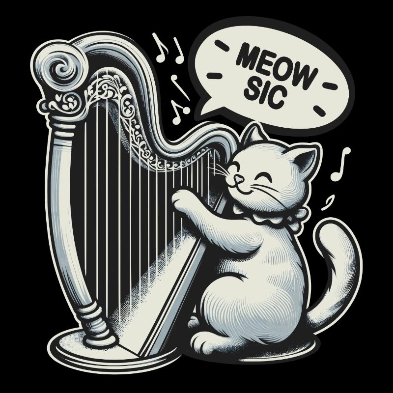 Harp Cat Pun