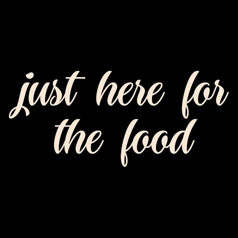 Foodlover gestickter Spruch
