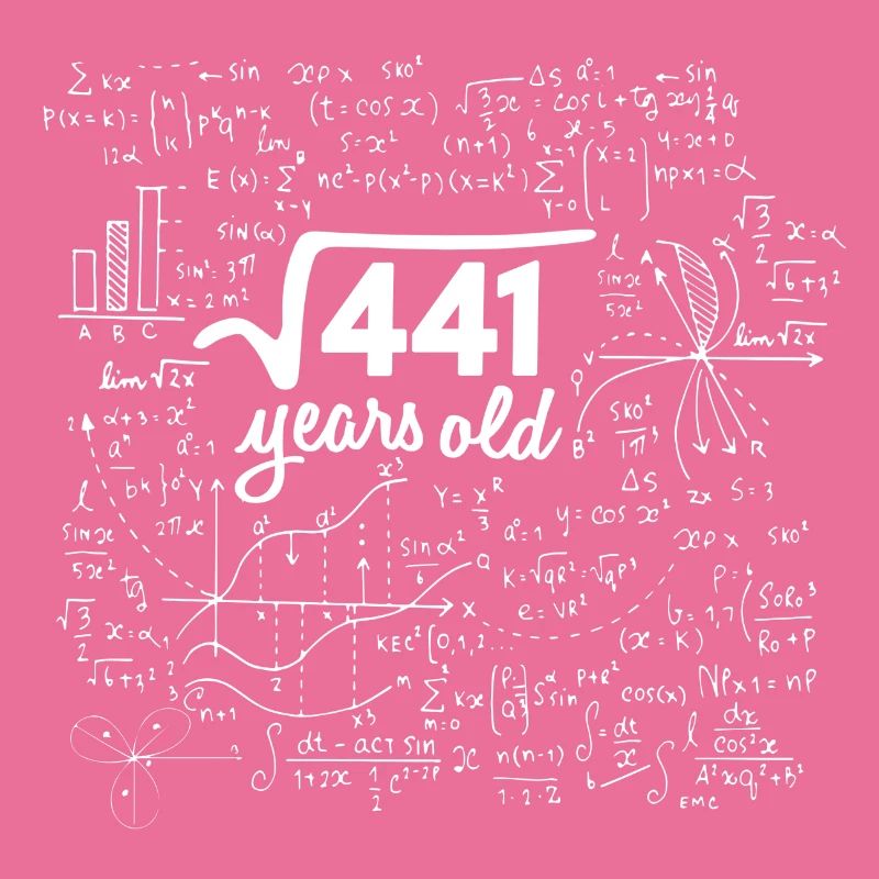 SQUARE ROOT 441 = CADEAU D'ANNIVERSAIRE MATH DE 21 ANS