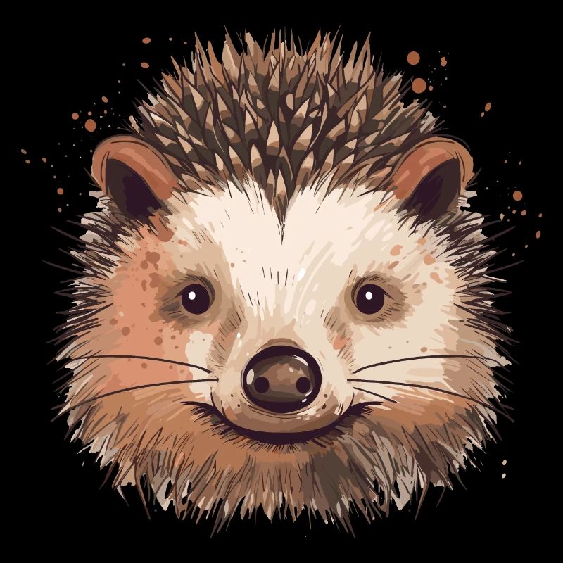 Hérisson Tête de hérisson Forêt animale Nature