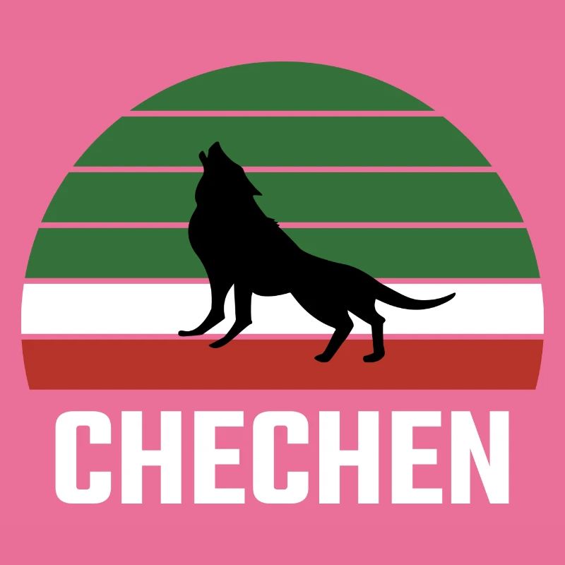 Chechnya Chechen Chechnya Borz Wolf Flag