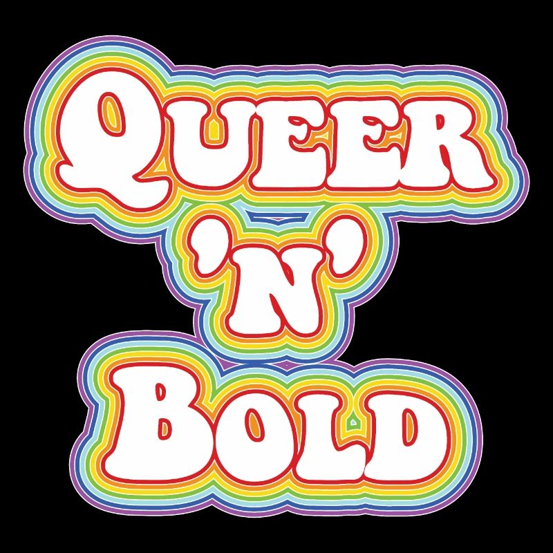 Queer 'n' Bold Rainbow blanc