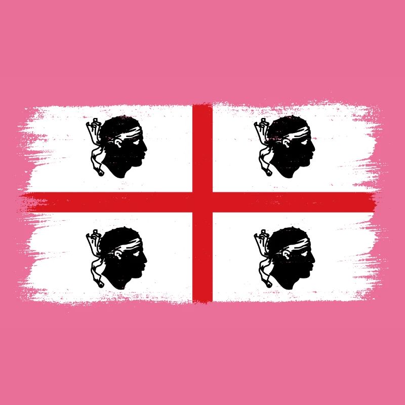 Drapeau de la Sardaigne Drapeau sarde Drapeau de la Sardaigne