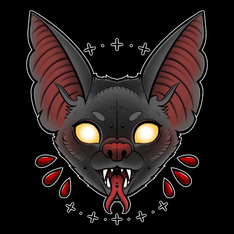 Créature nocturne en impression couleur