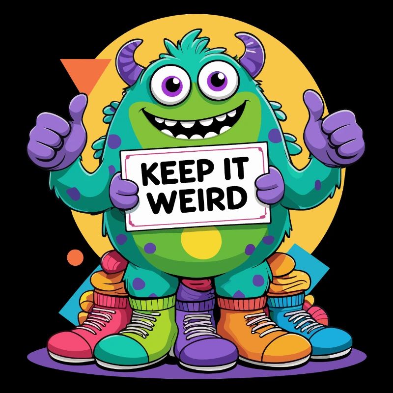 Keep It Weird - Monstre coloré