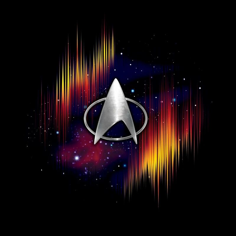 Star Trek The Next Generation Silber Logo