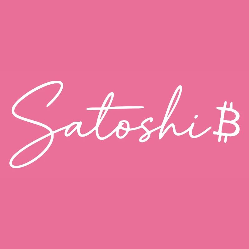 Satoshi Lettering Bitcoin Symbol Script Crypto