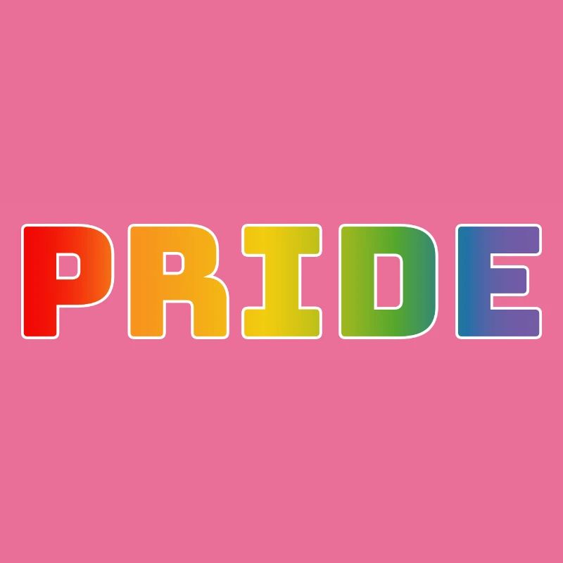 Regenbogen pride weiss