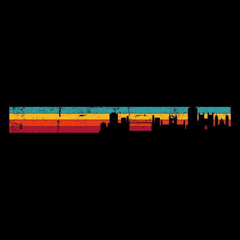 Bristol skyline retro