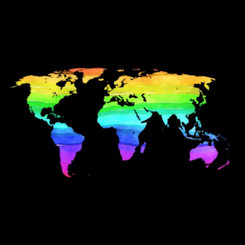 Rainbow World Map