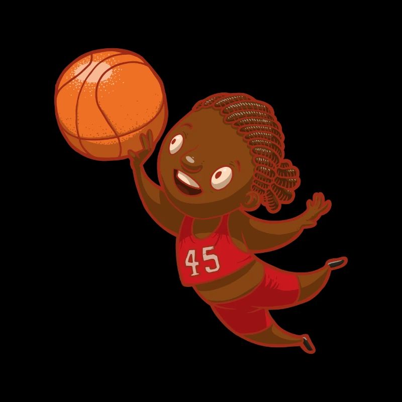 Basketball Kindermotiv Kinder Mädchen Geschenk