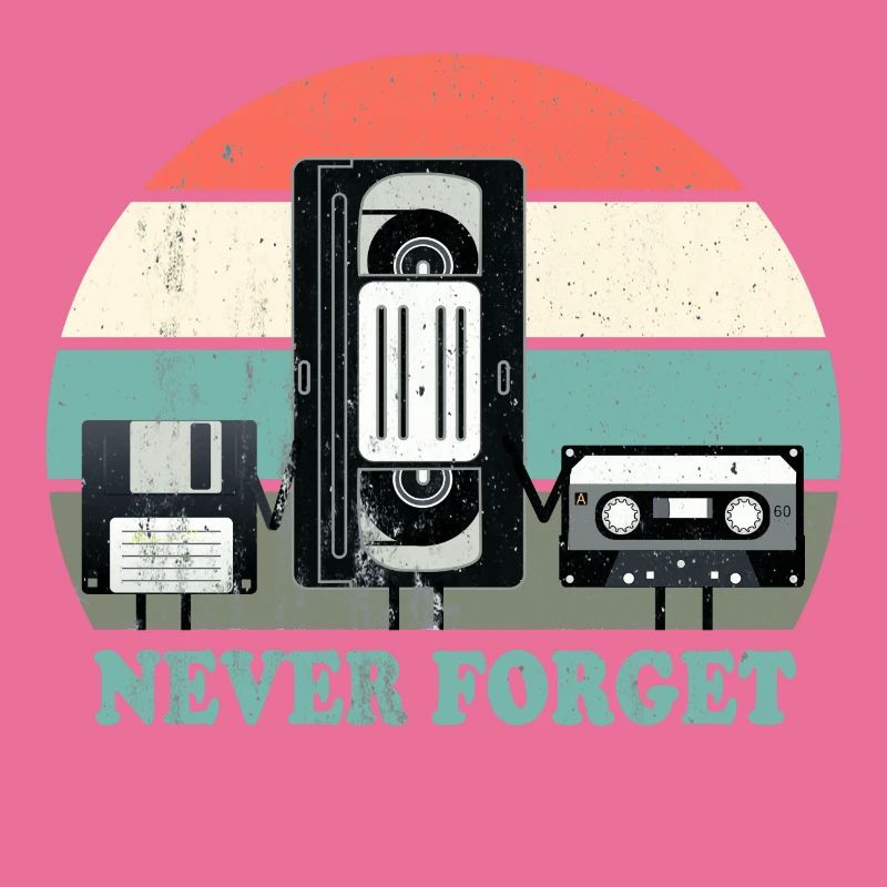 Never Forget-VHS, Cassette, Disquette Disc-Old School