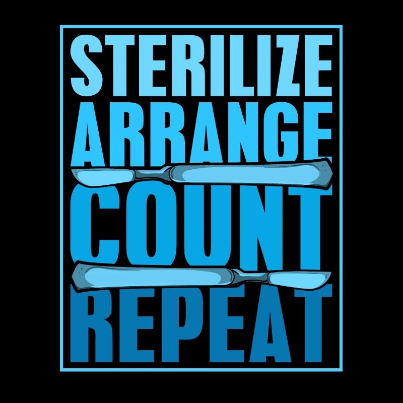 Chirurgischer Assistent Sterilize Arrange Count