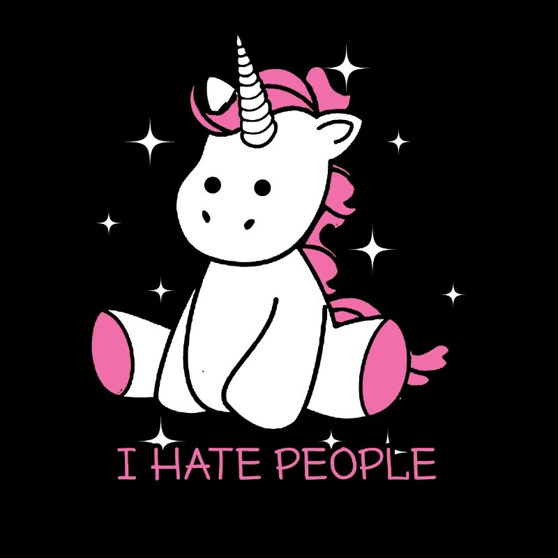 Einhorn Ich hasse Menschen