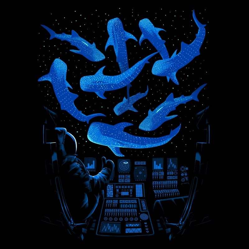 Requins baleines dans l'espace