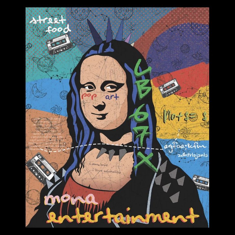 Pop Art Mona Lisa Entertainment Leonardo Da Vinci