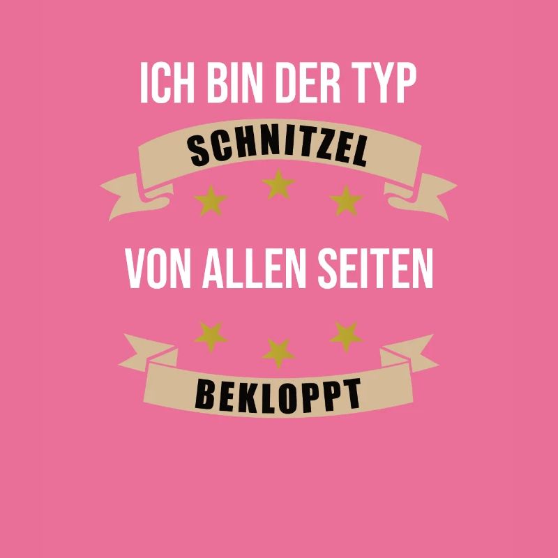 Typ Schnitzel Fleisch Essen Lustiger Spruch