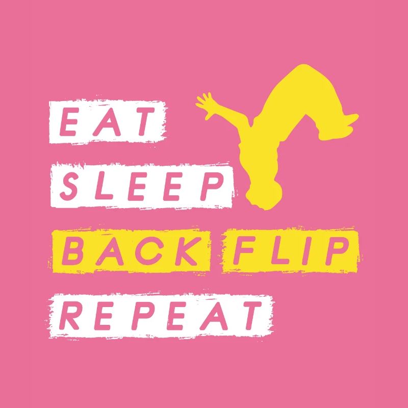 Parkour Backflip Athlete Workout Training