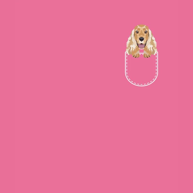 Deutsch Cocker Spaniel in the chest pocket