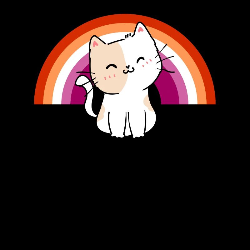 Lesbian Cat Lesbian Pride Cat Geschenk